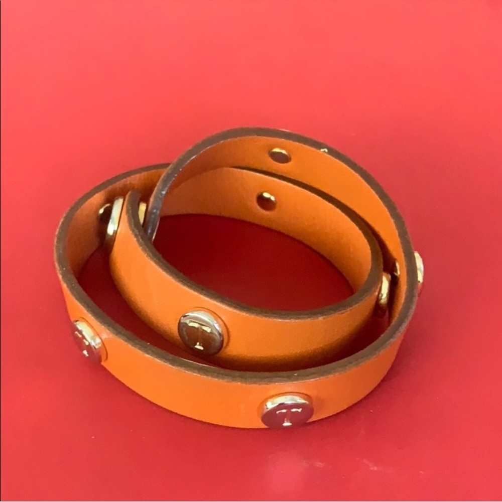 Tod’s orange leather bracelet